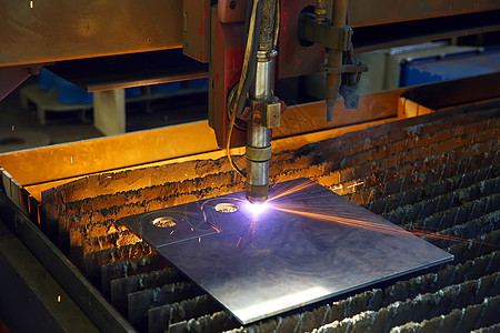 Cnc工业等离子切割金属板工程生产商业烧伤作坊床单危险活力引擎盘子图片