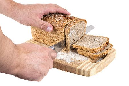 手切全餐面包图片