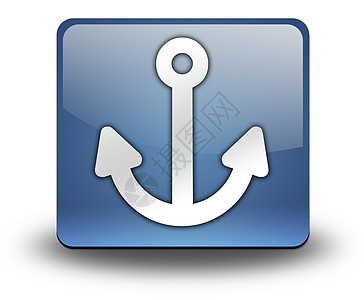 图标 按钮 立方图锚点指示牌贴纸港口纽扣海洋航行游艇插图象形图片