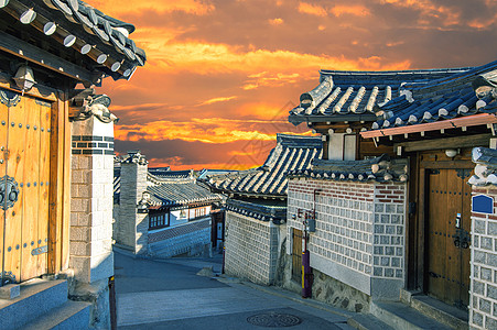 村 韩国传统风格建筑S房屋房子旅行村庄图片