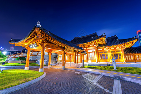 韩国传统风格建筑在首尔Koorea房子村庄建筑学旅行图片