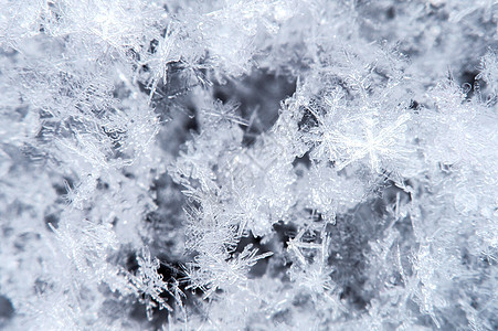 自然环境中的雪花宏 笑声花圈场景季节性白色风景雪原薄片闪光天气雪堆背景图片