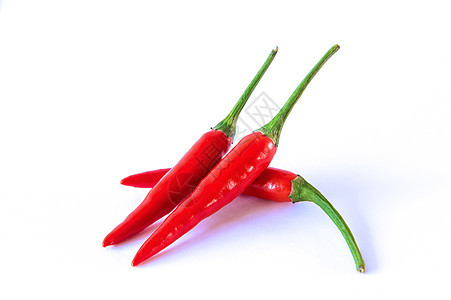 白色背景的红辣椒辣椒红色香料食物工作室宏观烹饪厨房胡椒蔬菜植物图片