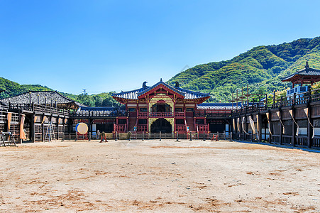 或韩国历史上的朝鲜历史戏剧 在南韩人群吸引力旅游旅行皇家游客地标文化大长今图片