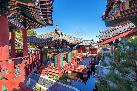 或韩国历史上的朝鲜历史戏剧 在南韩皇家旅行地标大长今旅游文化人群游客吸引力图片