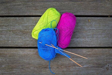 彩色羊毛 用于编织图片