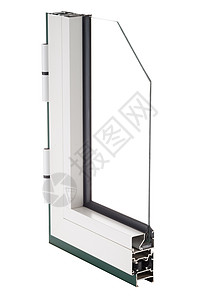 铝窗口样本建筑学建筑玻璃屏幕白色窗户材料光束图片