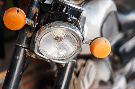 古老的旧摩托车自行车技术街道皇家红色古董发动机橙子棕褐色金属图片