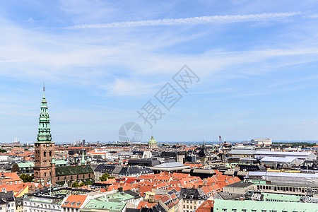 哥本哈根全景观天线天际全景旅游正方形地方外观场景结构建筑图片