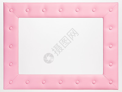 白色背景上的空白相框边界照片摄影墙纸粉色皮革风格框架木头乡村图片