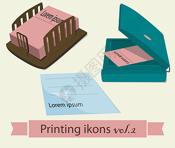 打印图标设置2复制字形插图纸卷层压机磁带包装收藏文档文字图片