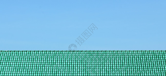 天空和屋顶房子阳光红色投资住宅材料蓝色橙子黏土制品图片