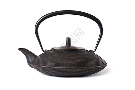 铁制日本茶壶家庭厨具咖啡艺术古董厨房黄铜金属饮料图片