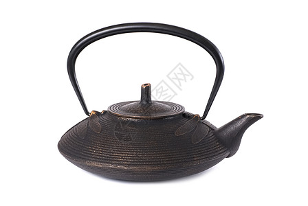 铁制日本茶壶饮料厨房厨具金属咖啡古董黄铜家庭艺术图片