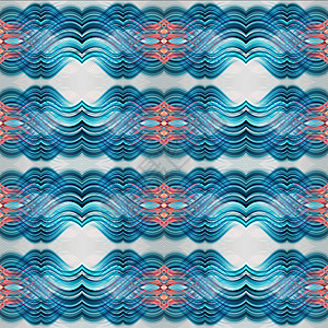 抽象的无缝对称几何背景艺术织物正方形几何学线条装饰品地毯波浪封面万花筒图片