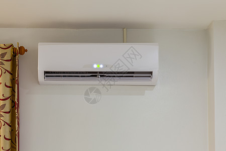 在公寓或会议室的墙壁上安装空调机 供电温度冷却器器具湿度扇子微风展示发泄技术加湿器图片