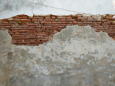 旧砖墙砂浆水泥建筑墙纸建筑学石头材料石工黏土宏观图片