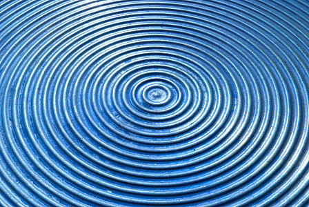 金属盘的抽象圆形合金反射圆圈工业盘子拉丝材料墙纸技术蓝色图片