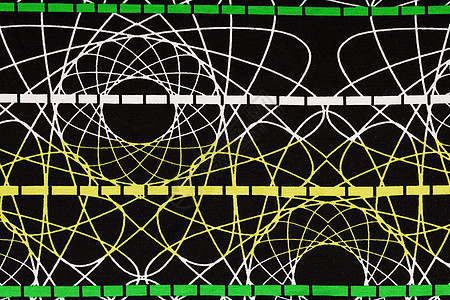 具有抽象图案背景的材料纹理纺织品圆圈棉布亚麻黑色黄色灰色衣服白色图片