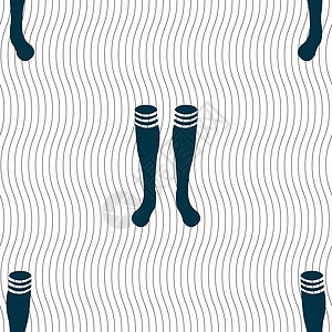 足球网格图标符号 无缝模式与几何纹理 矢量竞赛游戏团队玩家制服运动场地短袜绑腿衣服背景图片