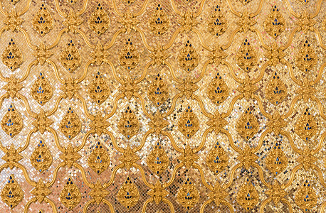 墙金子艺术黄色织物古董墙纸材料背景图片