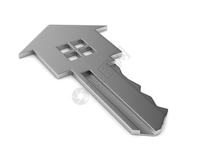 白色背景上的孤立密钥 3D 图像封锁保护隐私插图挂锁防御房地产秘密闩锁保障图片