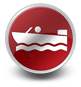 图标 按钮 平方图摩托艇支撑海洋纽扣船舶船台指示牌徽标标识插图航行图片