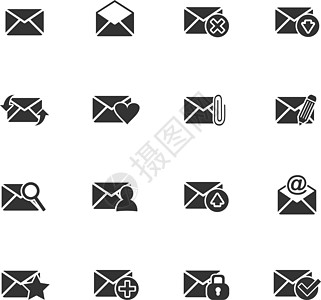 邮件和信封图标 se插图邮政交通下载互联网电子邮件电脑地址商业网络图片