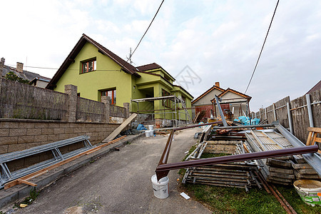 农村住宅的建造或修缮建设者塑料住房建筑学窗户维修改造装修建筑脚手架图片