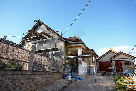 农村住宅的建造或修缮建筑维修梯子壁板装修住房建筑学塑料工作房子图片