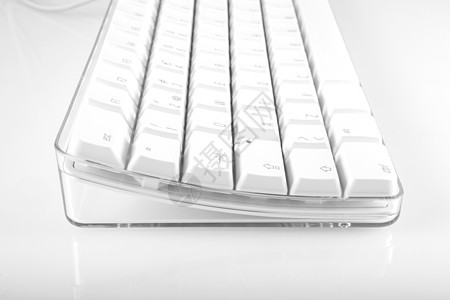 白色计算机键盘桌面钥匙木板控制工具宏观办公室塑料按钮硬件图片
