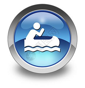 图标 按钮 立方图独木舟马球短跑贴纸象形娱乐运动员航行闲暇徽标活动图片