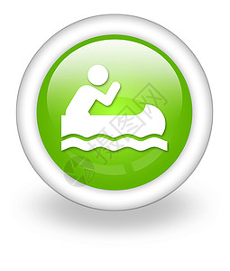 水icon图标 按钮 立方图独木舟活动纽扣指示牌标识娱乐徽标航行短跑文字运动员背景
