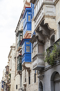 欧洲瓦莱塔马耳他首都马耳他的多彩马耳他阳台图片