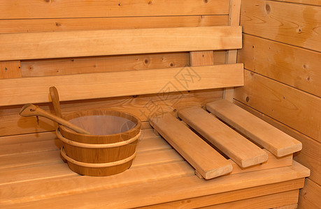 小型家居芬兰木制桑拿温度加热器治疗长椅酒店温泉浴室健康木头闲暇图片