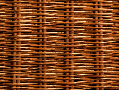 棕色篮子编织模式宏观工艺乡村棕褐色纤维竹子木头黄色墙纸材料图片