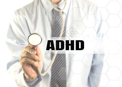 ADHD 字词模糊的医生图片