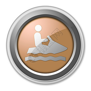 图标 按键 象形图个人自来水工具喷气艇按钮纽扣徽标海洋插图摩托艇指示牌海滩文字图片