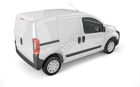 白色背景的皮卡车模拟送货车皮汽车速度卡车树干小样嘲笑运输车辆图片