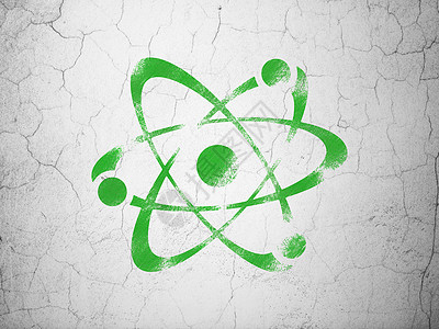 背景墙上的科学概念分子实验水泥创新插图背景墙原子实验室测量教育生物学背景图片