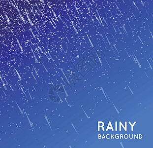 多雨的天空矢量它制作图案雨量淋浴蓝色下雨空气雨滴天气季节风暴图片