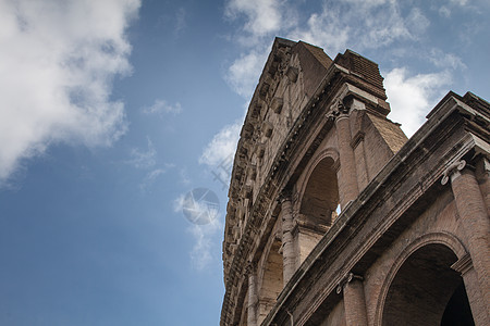 意大利罗马 Colosseum历史天空帝国吸引力竞技场建筑文化纪念碑历史性废墟图片