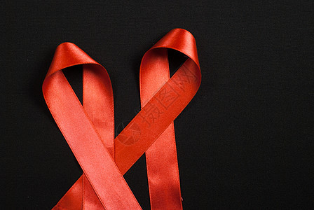 红丝带艾滋病毒 艾滋病黑色疾病癌症活动治愈环形生活翻领环境丝带图片