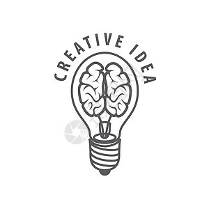 矢量大脑日志工业艺术知识科学风暴教育标识创造力创新器官图片