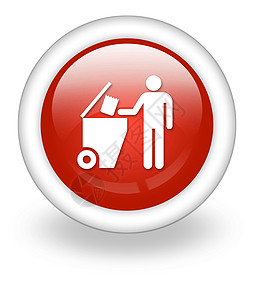 图标 按钮 平方图垃圾桶垃圾废物篮子废纸容器笨蛋指示牌集装箱箱插图象形图片