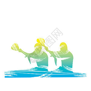 滑艇运动设计矢量力量帆船赛运动员团队男人艺术人员全体白色阴影图片