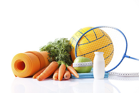 饮食概念 健身设备 健康食品营养胡椒纤维身体市场店铺水果预防油桃平衡图片