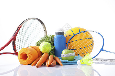 饮食概念 健身设备 健康食品营养重量减肥纤维平衡损失运动活力身体食物图片