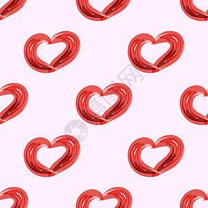 爱无缝矢量模式的红心象征红色浪漫婚礼订婚背景女性背景图片