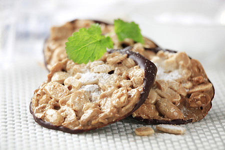 Nutty 饼干花生蜂蜜杏仁食物小吃坚果蛋糕巧克力糖果焦糖图片